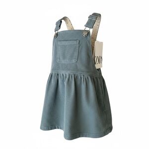 🩵 Zara Baby Corduroy Pinafore Dress 18–24 Months